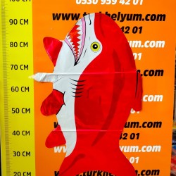 DBCY Büyük Boy Köpek Balığı Kırmızı Desensiz