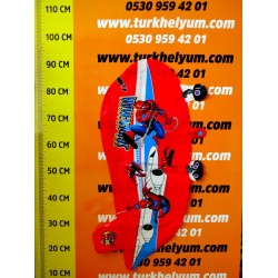 Kırmızı Uçak Folyo Balon Örümcek Adam Desenli