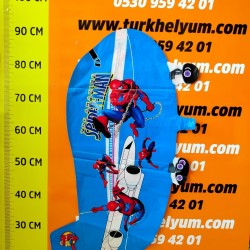 Mavi Uçak Spiderman Desenli