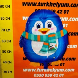 Mavi penguen folyo balon