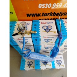 Çift Çıkış Hortumlu Helyum Saati